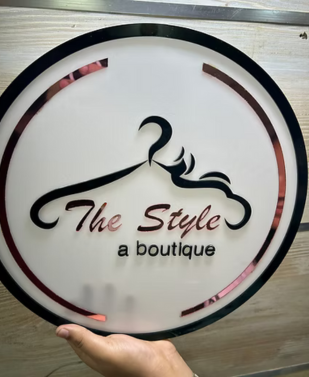 3D Sign Aesthetic Finish